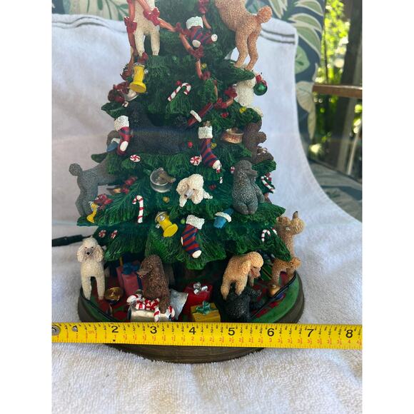 The Danbury Mint Lighted Poodle Christmas Tree With Star(1 Imperfection) - Picture 6 of 10